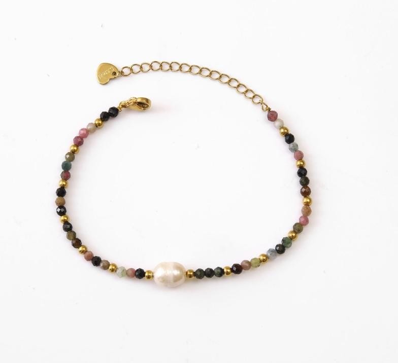 Pulsera cristales perla