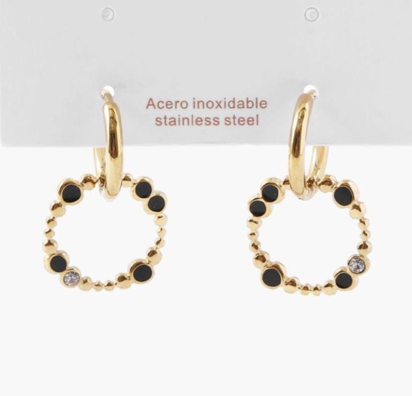 Pendientes circle-BLACK